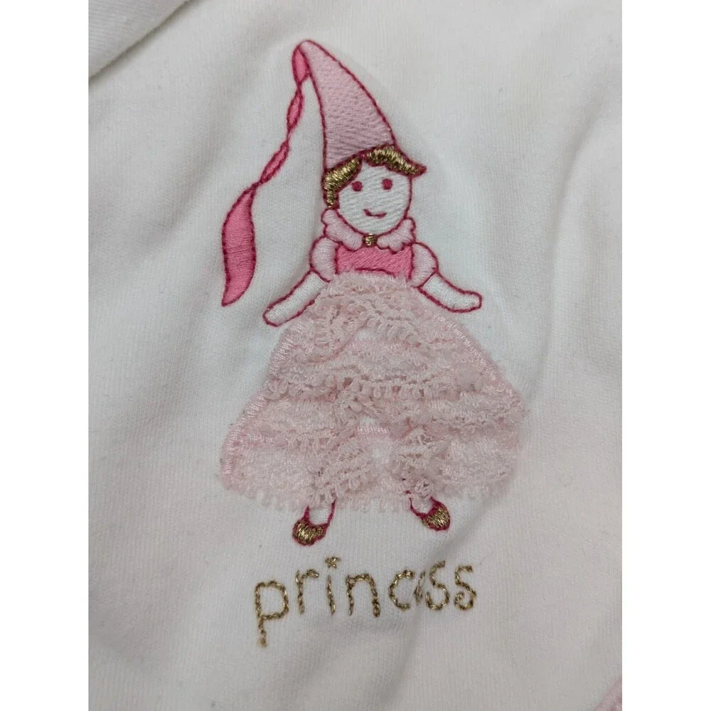 Gymboree PINK PRINCESS Summer 2005 Receiving Baby Blanket Cotton Crown Vintage